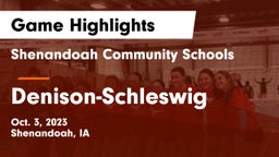 Shenandoah Community Schools vs Denison-Schleswig  Game Highlights - Oct. 3, 2023