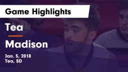 Tea  vs Madison  Game Highlights - Jan. 5, 2018