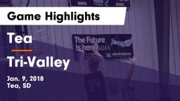Tea  vs Tri-Valley Game Highlights - Jan. 9, 2018