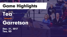 Tea  vs Garretson Game Highlights - Dec. 21, 2017