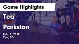 Tea  vs Parkston Game Highlights - Feb. 9, 2018
