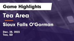 Tea Area  vs Sioux Falls O'Gorman  Game Highlights - Dec. 28, 2023