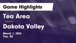 Tea Area  vs Dakota Valley  Game Highlights - March 1, 2024