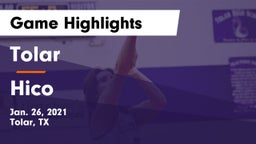 Tolar  vs Hico  Game Highlights - Jan. 26, 2021