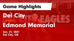 Del City  vs Edmond Memorial  Game Highlights - Jan. 21, 2021