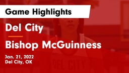 Del City  vs Bishop McGuinness  Game Highlights - Jan. 21, 2022