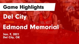 Del City  vs Edmond Memorial  Game Highlights - Jan. 9, 2021