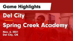 Del City  vs Spring Creek Academy Game Highlights - Nov. 6, 2021