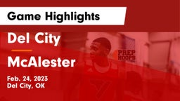 Del City  vs McAlester  Game Highlights - Feb. 24, 2023