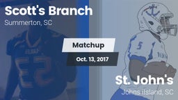 Matchup: Scott's Branch High vs. St. John's  2017