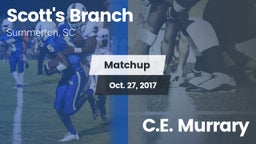 Matchup: Scott's Branch High vs. C.E. Murrary  2017