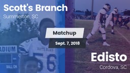Matchup: Scott's Branch High vs. Edisto  2018