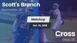 Matchup: Scott's Branch High vs. Cross  2018