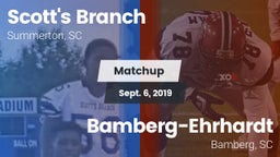 Matchup: Scott's Branch High vs. Bamberg-Ehrhardt  2019