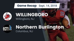 Recap: WILLINGBORO  vs. Northern Burlington  2018