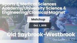 Matchup: Sports & Medical vs. Old Saybrook-Westbrook  2016
