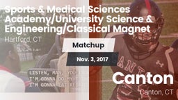 Matchup: Sports & Medical vs. Canton  2017
