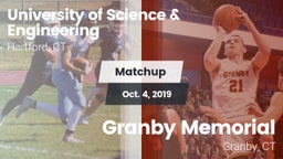 Matchup: UHSSE vs. Granby Memorial  2019