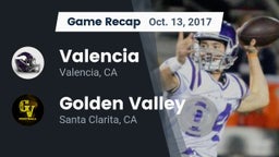Recap: Valencia  vs. Golden Valley  2017