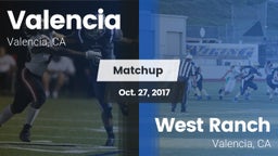 Matchup: Valencia  vs. West Ranch  2017