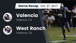 Recap: Valencia  vs. West Ranch  2017