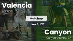 Matchup: Valencia  vs. Canyon  2017