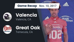 Recap: Valencia  vs. Great Oak  2017