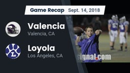 Recap: Valencia  vs. Loyola  2018