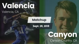 Matchup: Valencia  vs. Canyon  2018