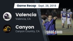 Recap: Valencia  vs. Canyon  2018