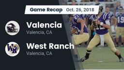 Recap: Valencia  vs. West Ranch  2018