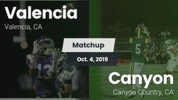 Matchup: Valencia  vs. Canyon  2019