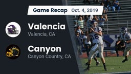 Recap: Valencia  vs. Canyon  2019