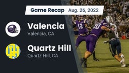 Recap: Valencia  vs. Quartz Hill  2022