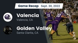 Recap: Valencia  vs. Golden Valley  2022