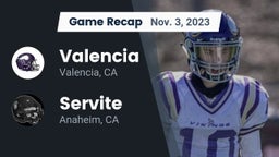 Recap: Valencia  vs. Servite 2023