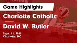 Charlotte Catholic  vs David W. Butler Game Highlights - Sept. 11, 2019