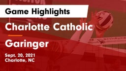 Charlotte Catholic  vs Garinger Game Highlights - Sept. 20, 2021