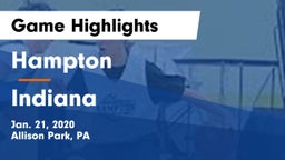 Hampton  vs Indiana  Game Highlights - Jan. 21, 2020