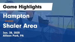 Hampton  vs Shaler Area  Game Highlights - Jan. 28, 2020