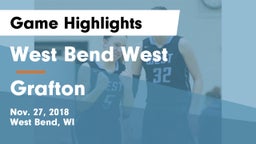 West Bend West  vs Grafton  Game Highlights - Nov. 27, 2018