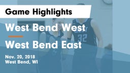 West Bend West  vs West Bend East  Game Highlights - Nov. 20, 2018