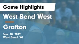 West Bend West  vs Grafton  Game Highlights - Jan. 18, 2019
