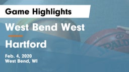 West Bend West  vs Hartford  Game Highlights - Feb. 4, 2020