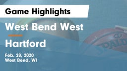 West Bend West  vs Hartford  Game Highlights - Feb. 28, 2020
