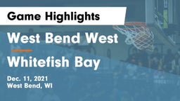 West Bend West  vs Whitefish Bay  Game Highlights - Dec. 11, 2021