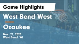 West Bend West  vs Ozaukee  Game Highlights - Nov. 21, 2023