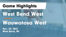 West Bend West  vs Wauwatosa West  Game Highlights - Nov. 28, 2023