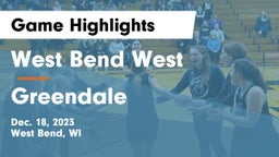West Bend West  vs Greendale  Game Highlights - Dec. 18, 2023
