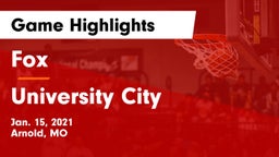 Fox  vs University City  Game Highlights - Jan. 15, 2021